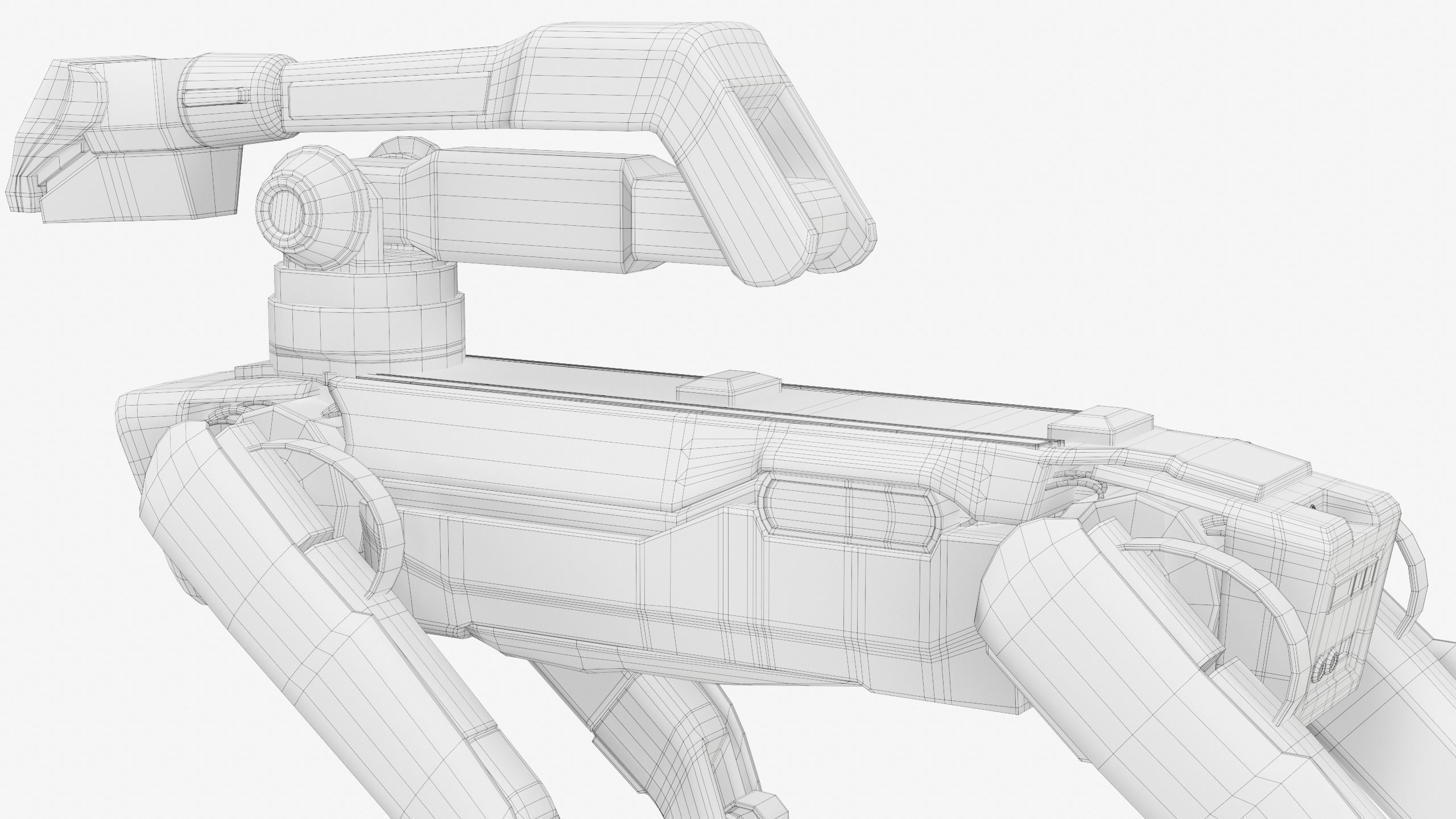 Spot Robot Boston Dynamics 2021 With Arm Low-poly 3D model_23