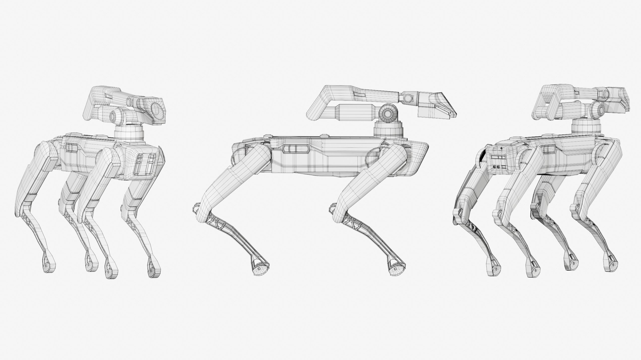 Spot Robot Boston Dynamics 2021 With Arm Low-poly 3D model_25