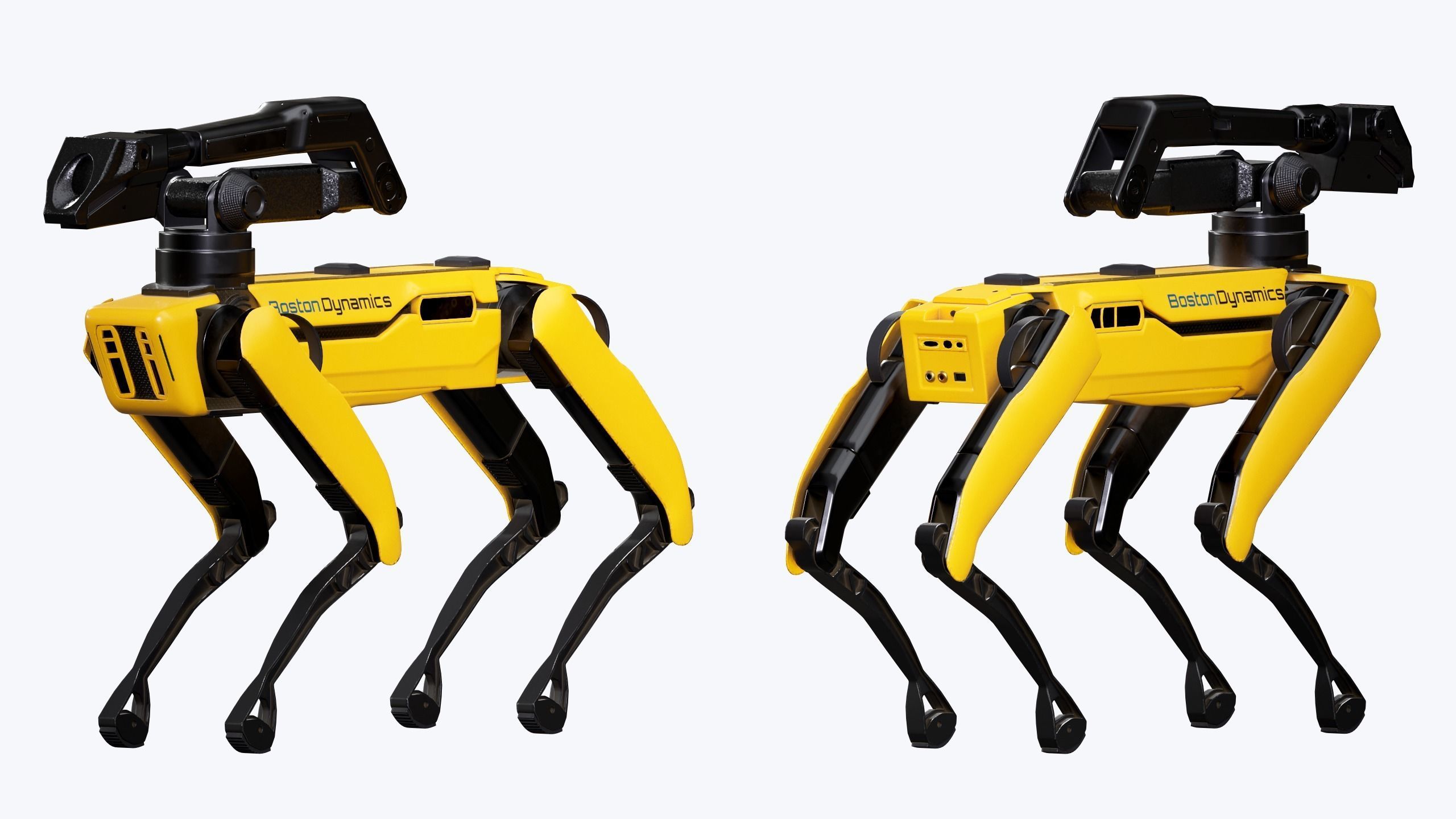 Spot Robot Boston Dynamics 2021 With Arm Low-poly 3D model_1