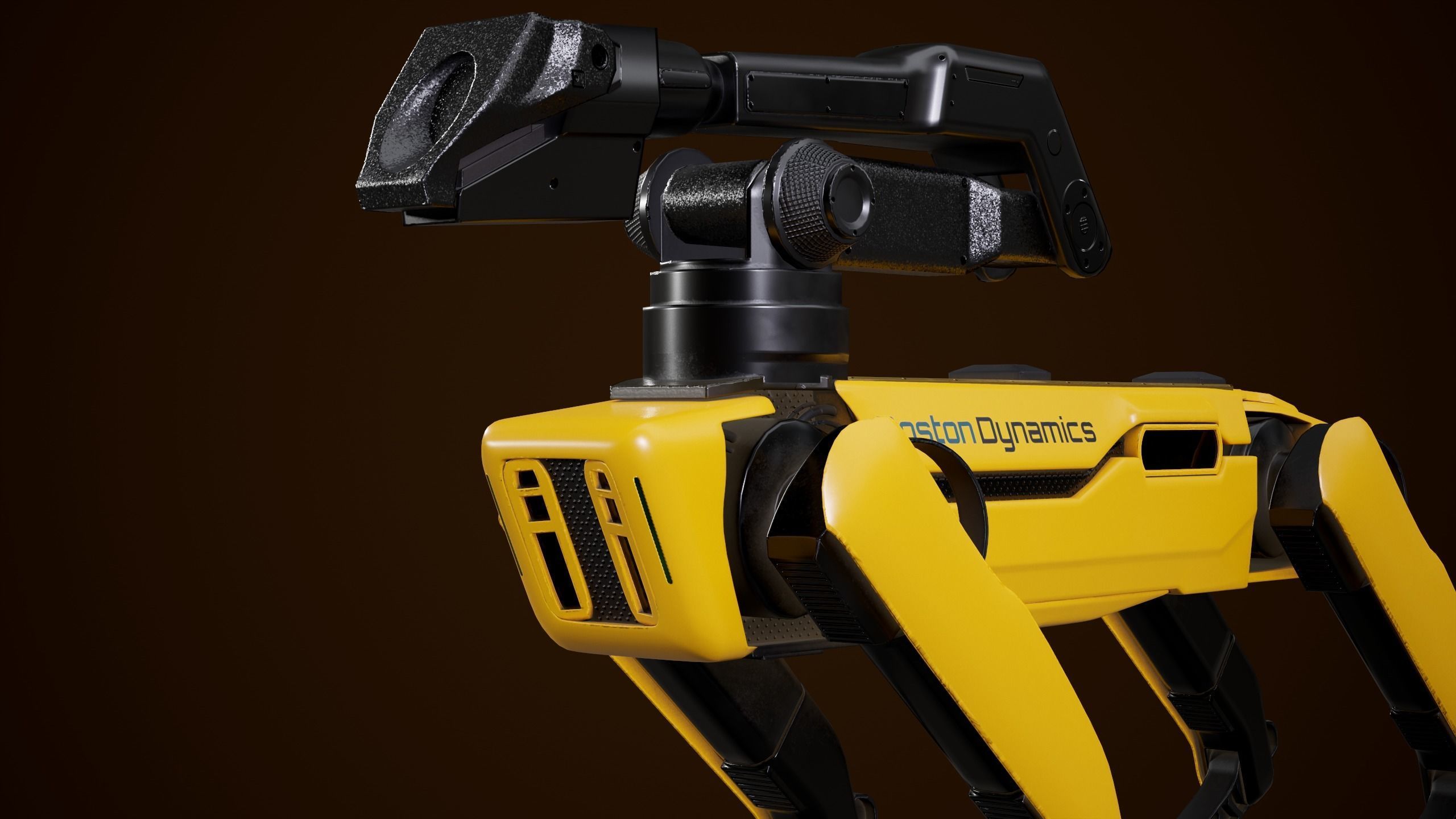 Spot Robot Boston Dynamics 2021 With Arm Low-poly 3D model_8