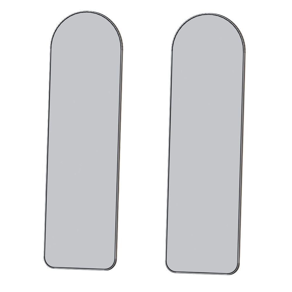 Metal Framed Full Length Mirror by Pottery Barn 3D model_2