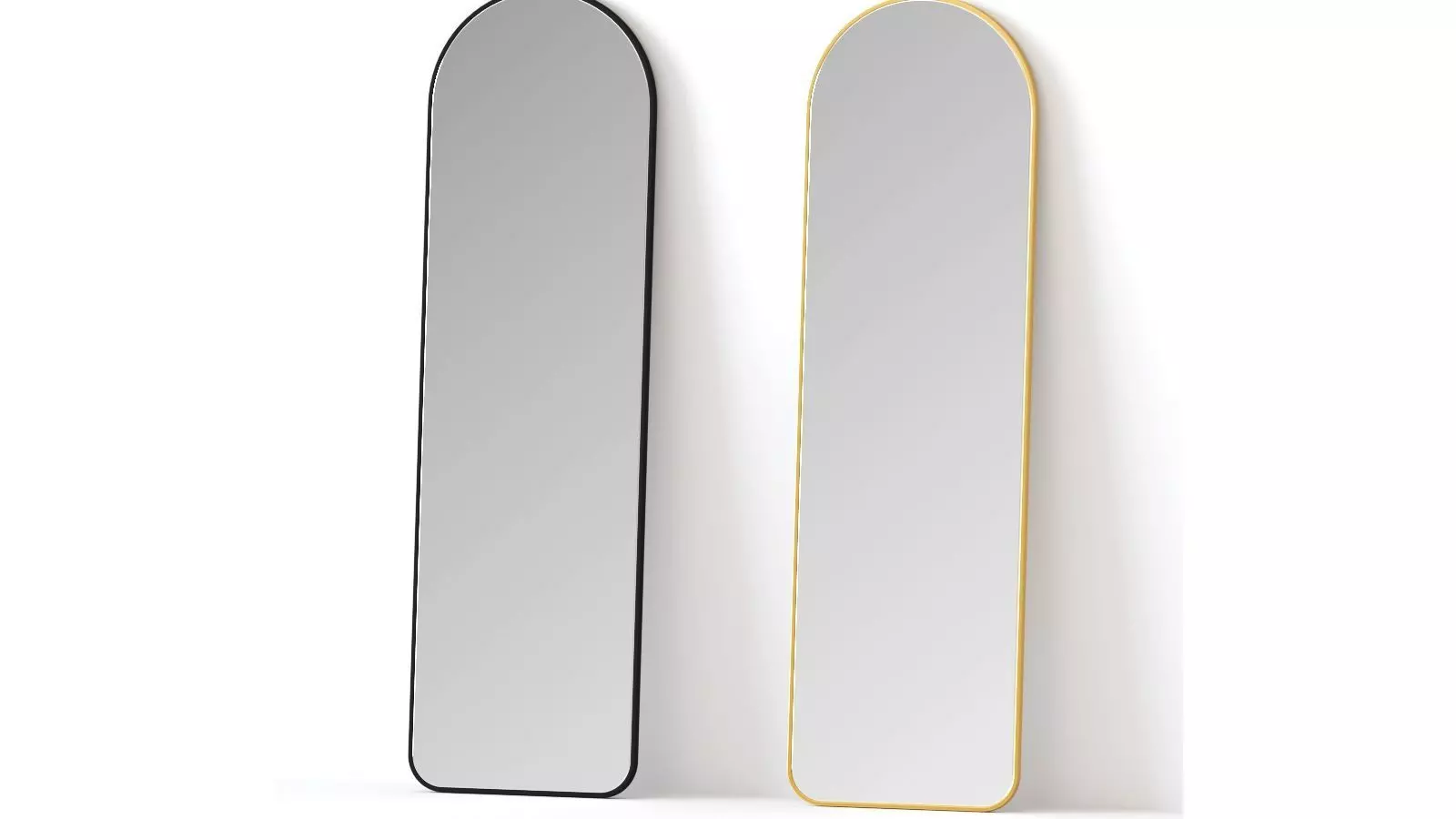 Metal Framed Full Length Mirror by Pottery Barn 3D model_0