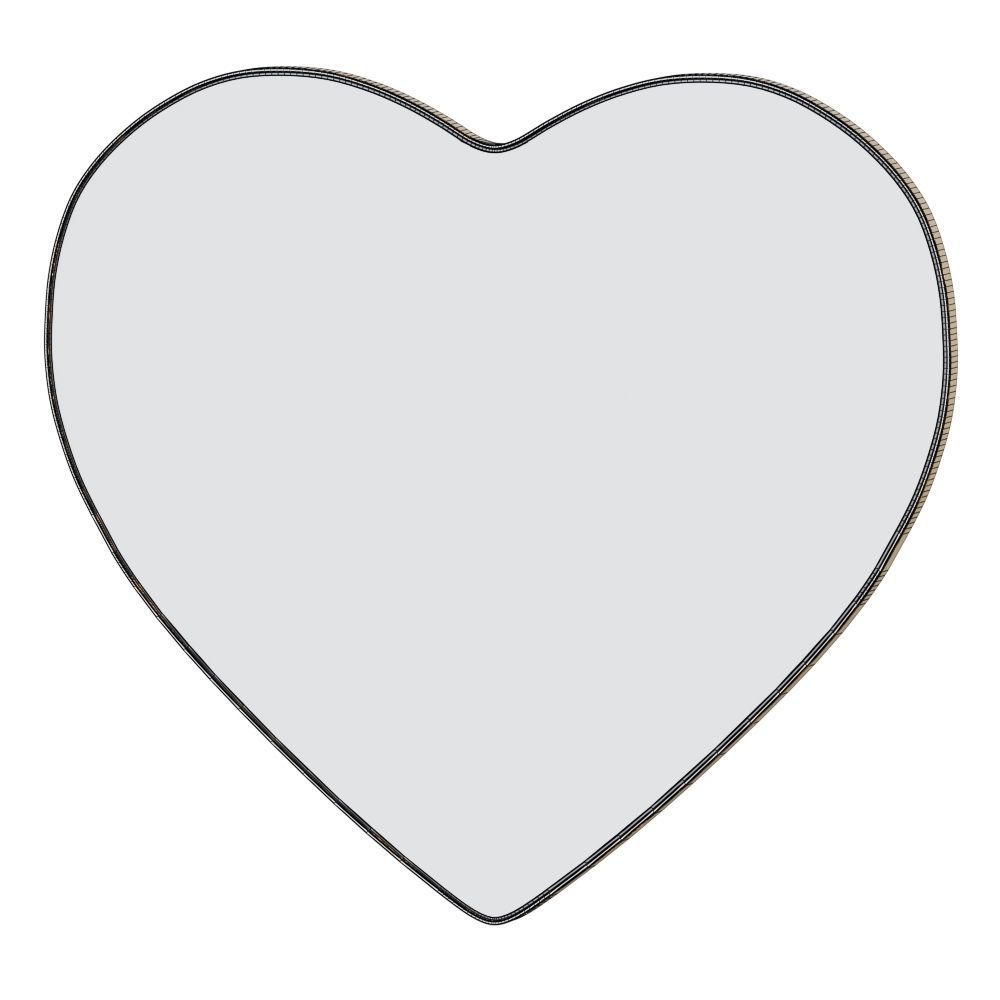 Framed LED Heart Mirror by Pottery Barn 3D model_2