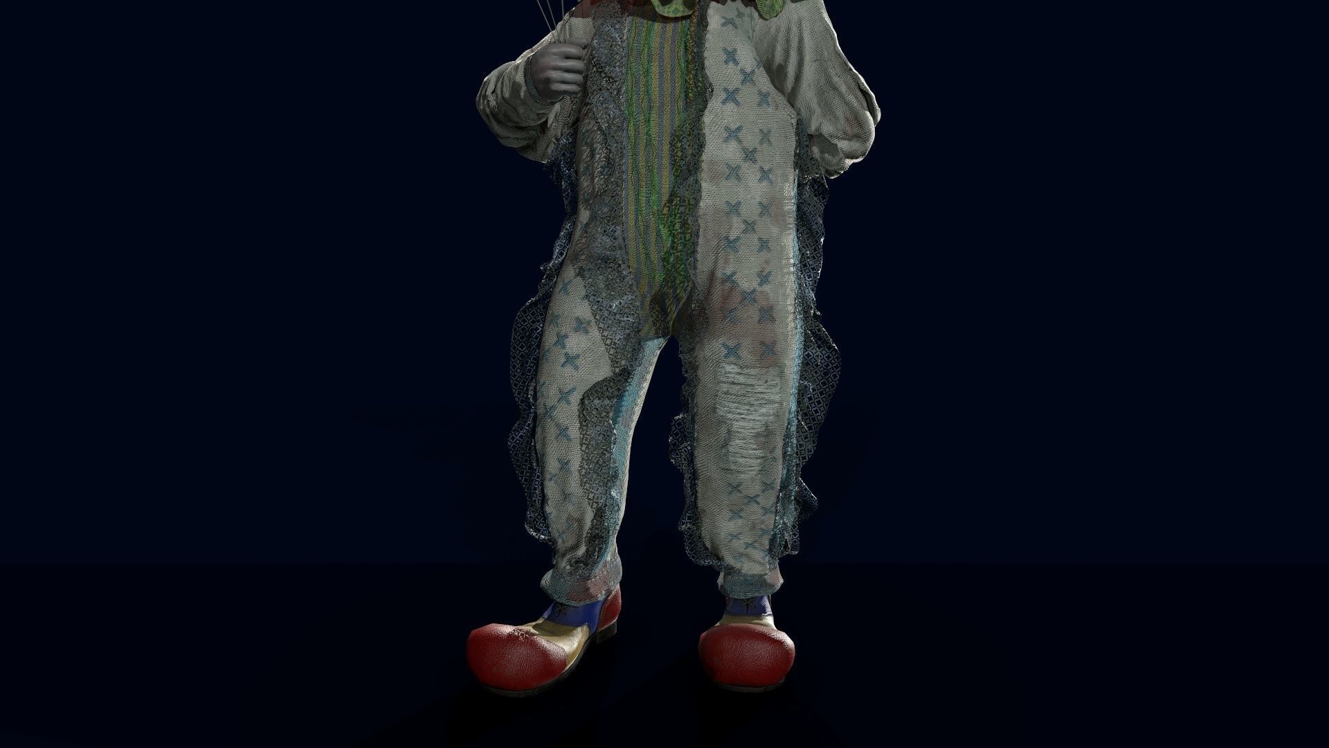 Clown Man - Game Ready Low-poly 3D model Low-poly 3D model Low-poly 3D model_10