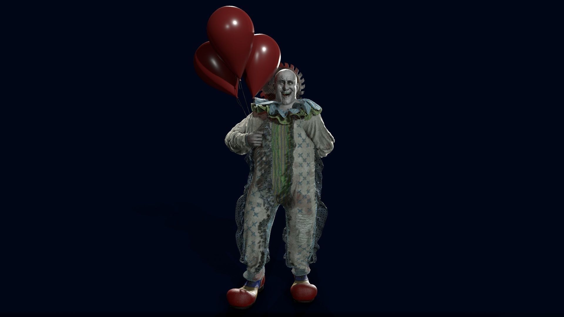 Clown Man - Game Ready Low-poly 3D model Low-poly 3D model Low-poly 3D model_6