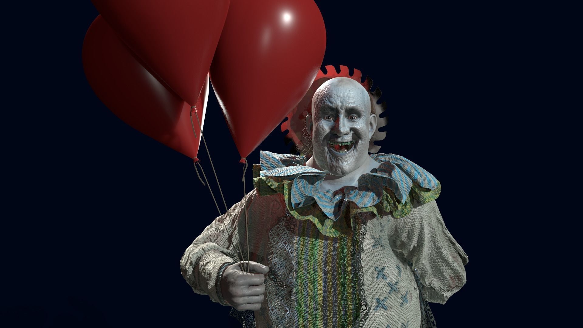 Clown Man - Game Ready Low-poly 3D model Low-poly 3D model Low-poly 3D model_4