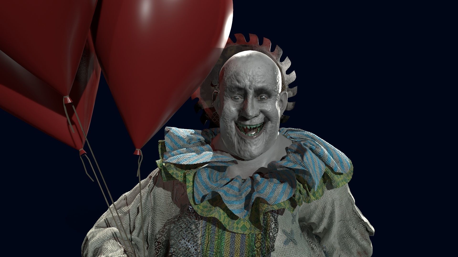 Clown Man - Game Ready Low-poly 3D model Low-poly 3D model Low-poly 3D model_5