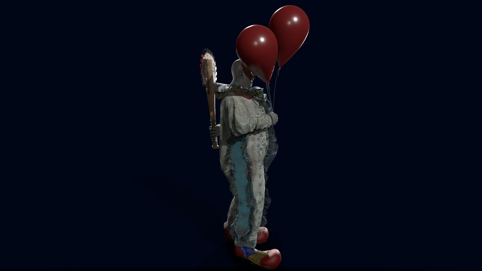Clown Man - Game Ready Low-poly 3D model Low-poly 3D model Low-poly 3D model_9