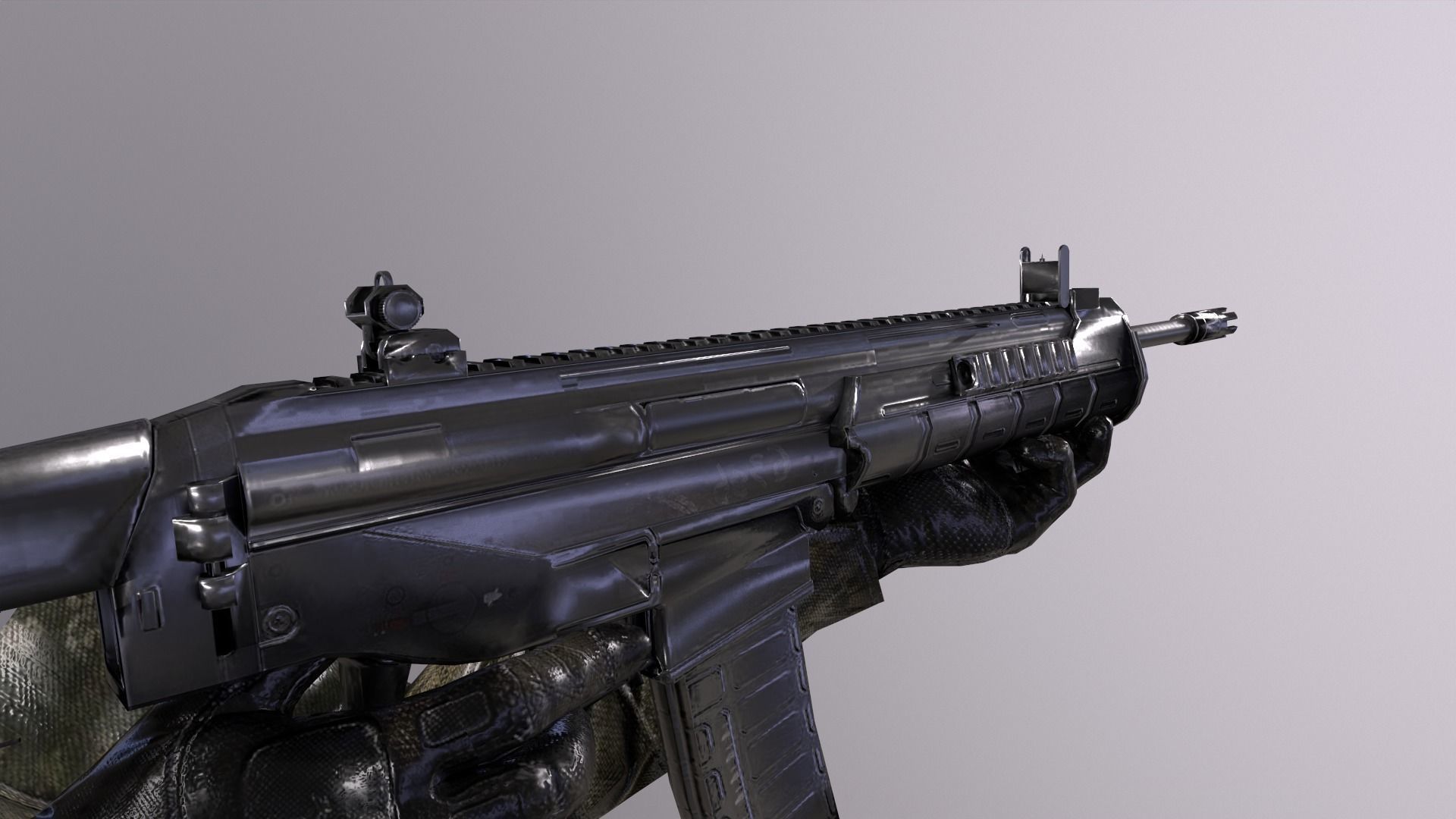 fps RIF  Weapons animations Low-poly 3D model_7