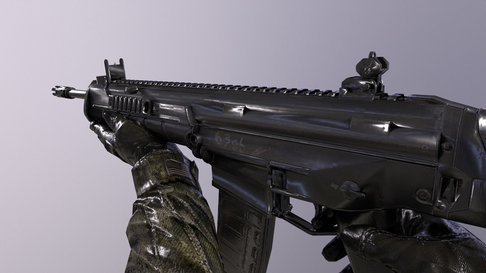 3D model fps RIF Weapons animations VR / AR / low-poly | CGTrader