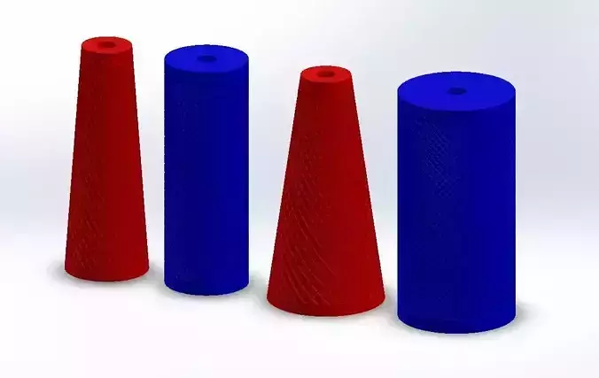 Arm Wrestling Training Equipment Handles Cone and Cylinder 
