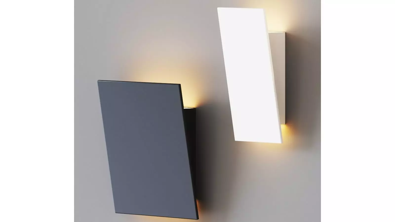 Angled Plane Wall Sconce by Robert Sonneman 3D model_0