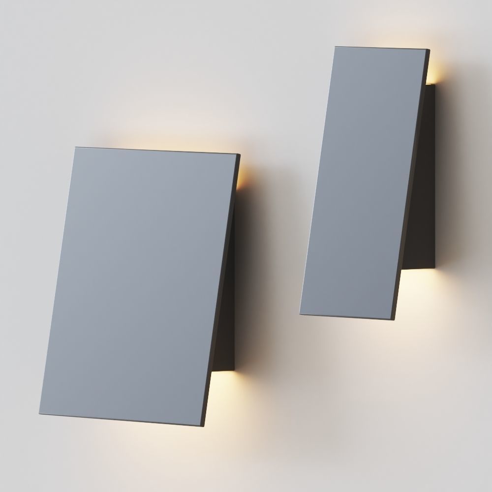 Angled Plane Wall Sconce by Robert Sonneman 3D model_1