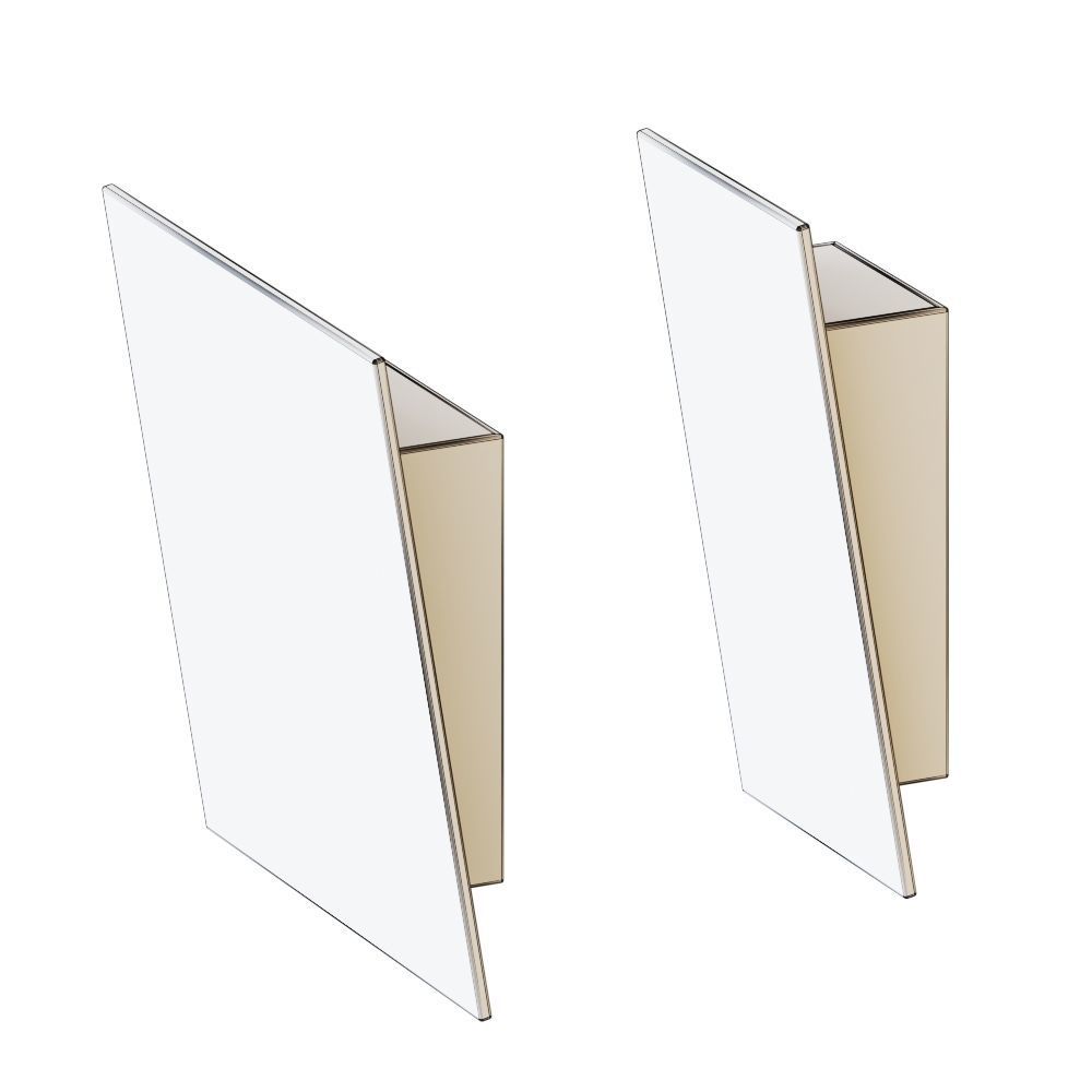 Angled Plane Wall Sconce by Robert Sonneman 3D model_3
