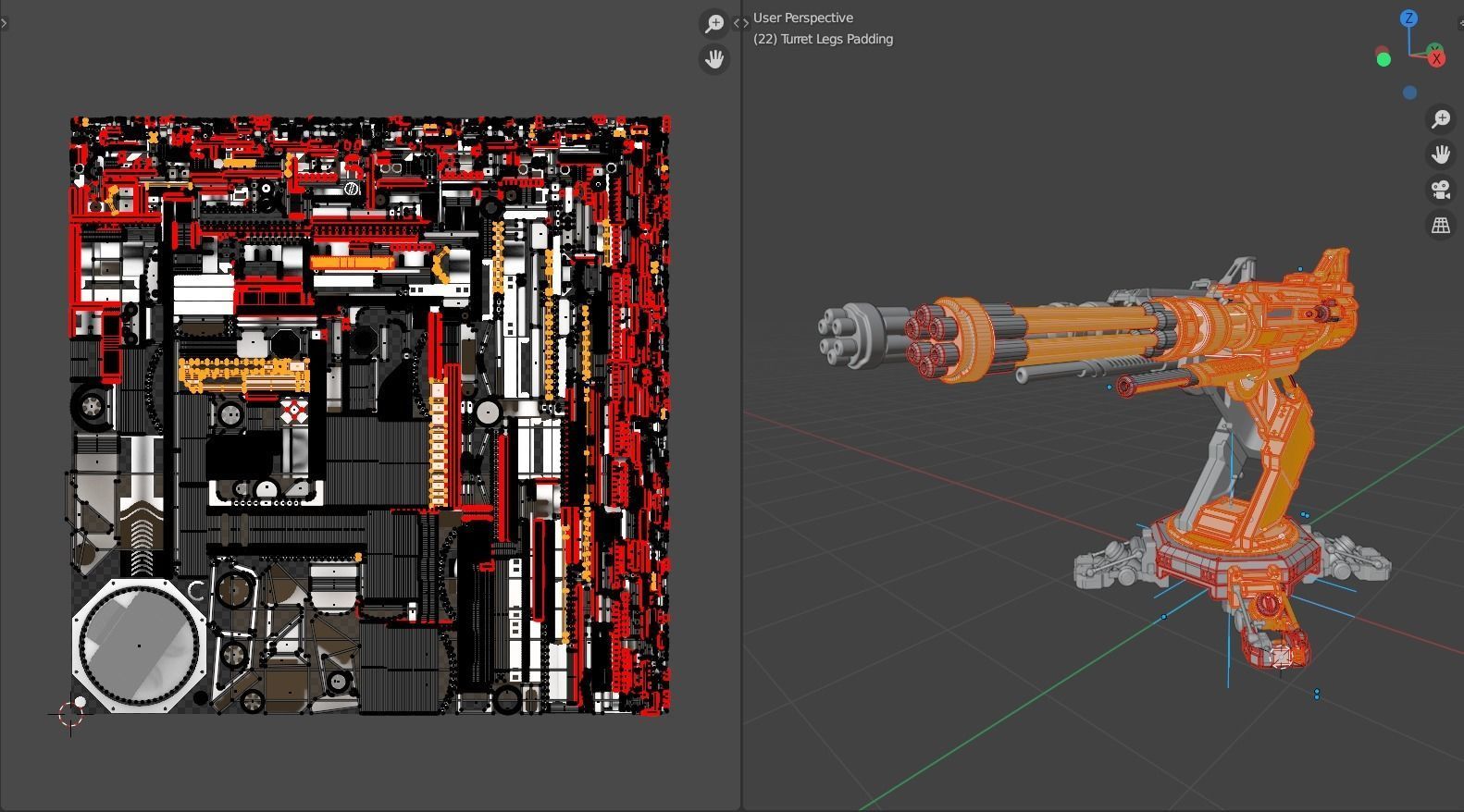 Sci-fi Turret 3D model_2