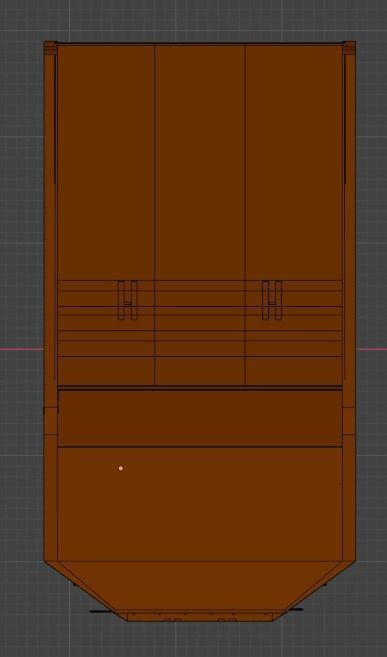 Mining Big Tipper Truck Low-poly 3D model_33