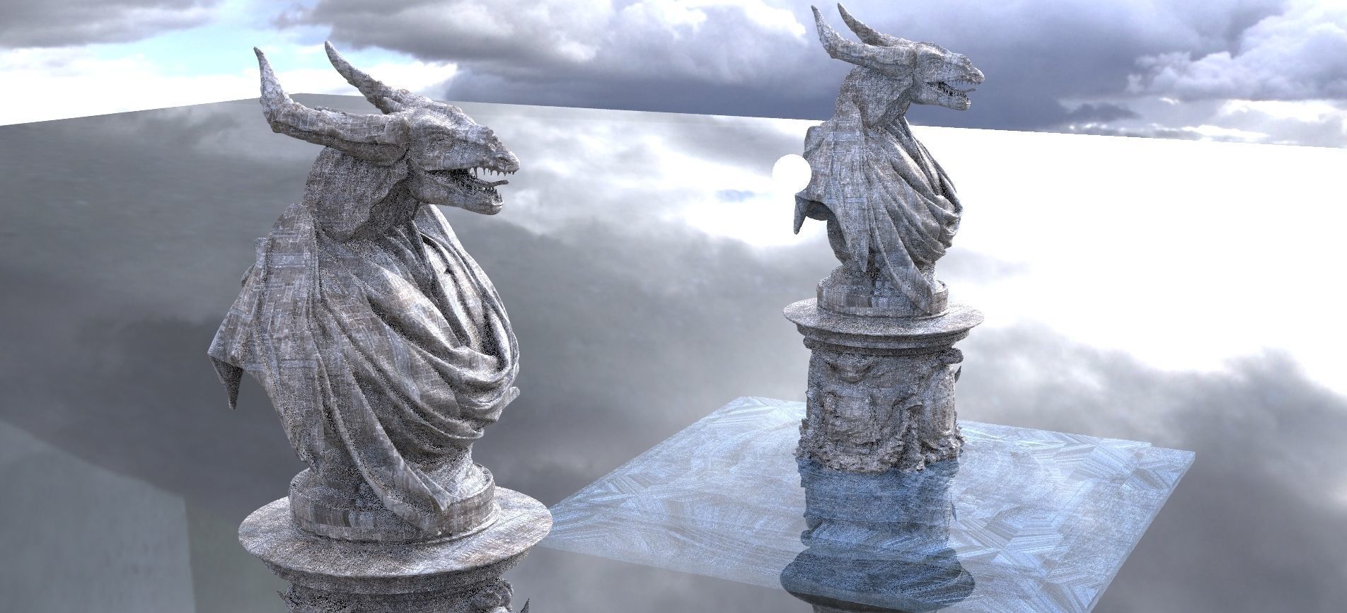 Cthulhu The Great Deep Architecture Collection Kit bash 3D model_4