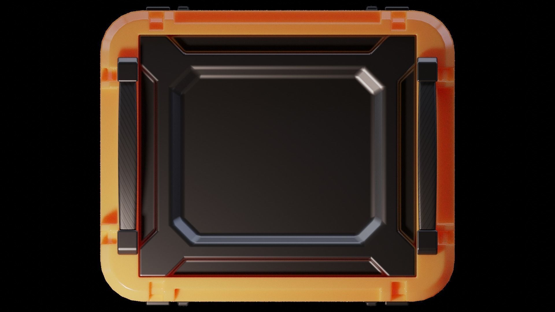 Sci-fi crate Low-poly 3D model_7