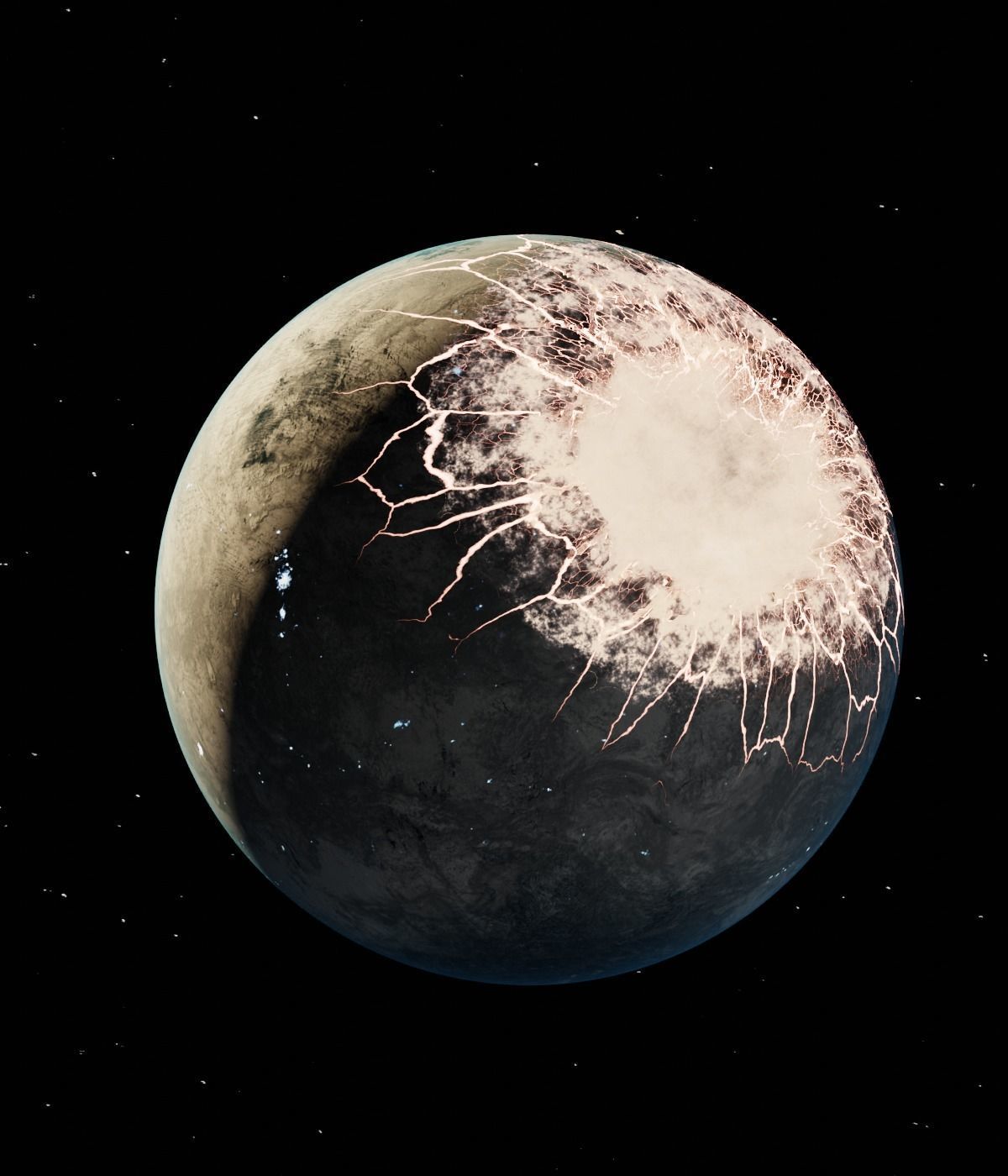 Procedurally Exploding Planets 3D model_4