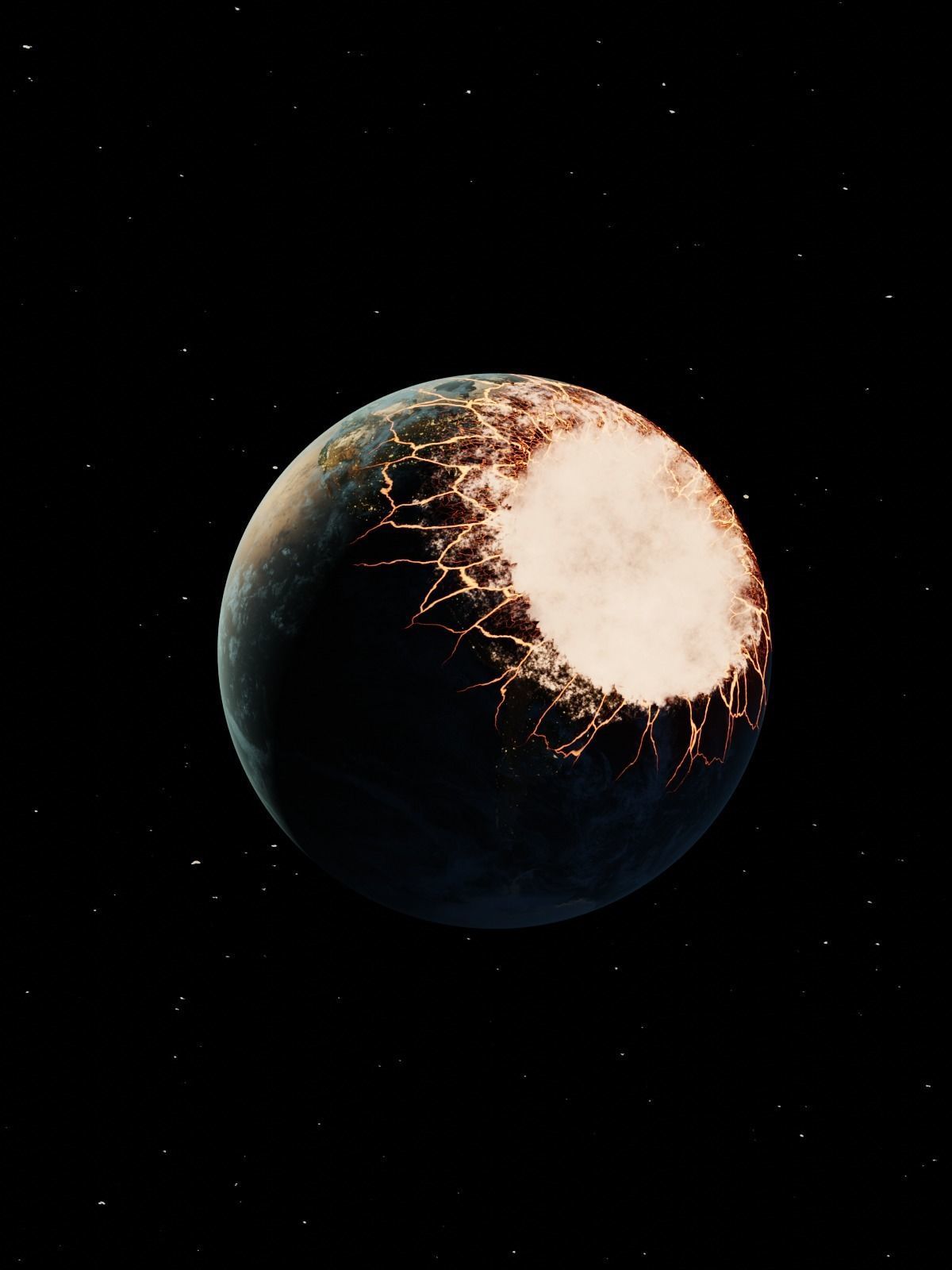 Procedurally Exploding Planets 3D model_2