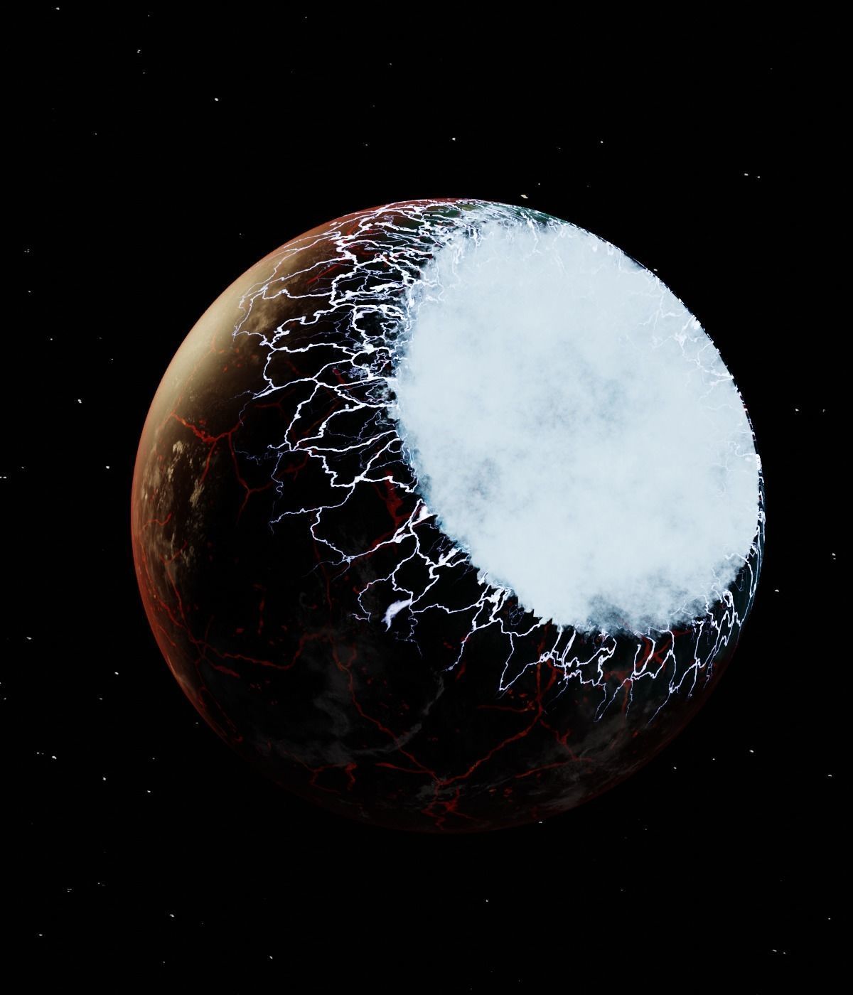 Procedurally Exploding Planets 3D model_6