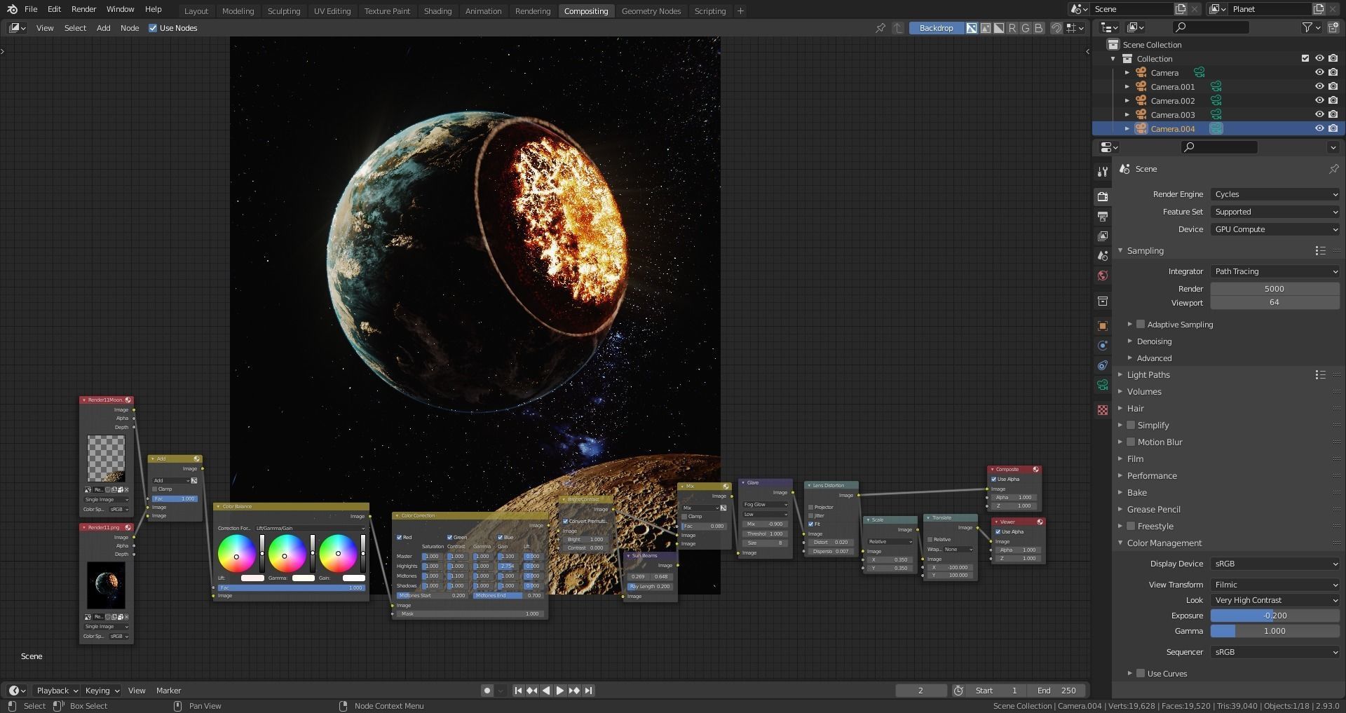 Procedurally Exploding Planets 3D model_23