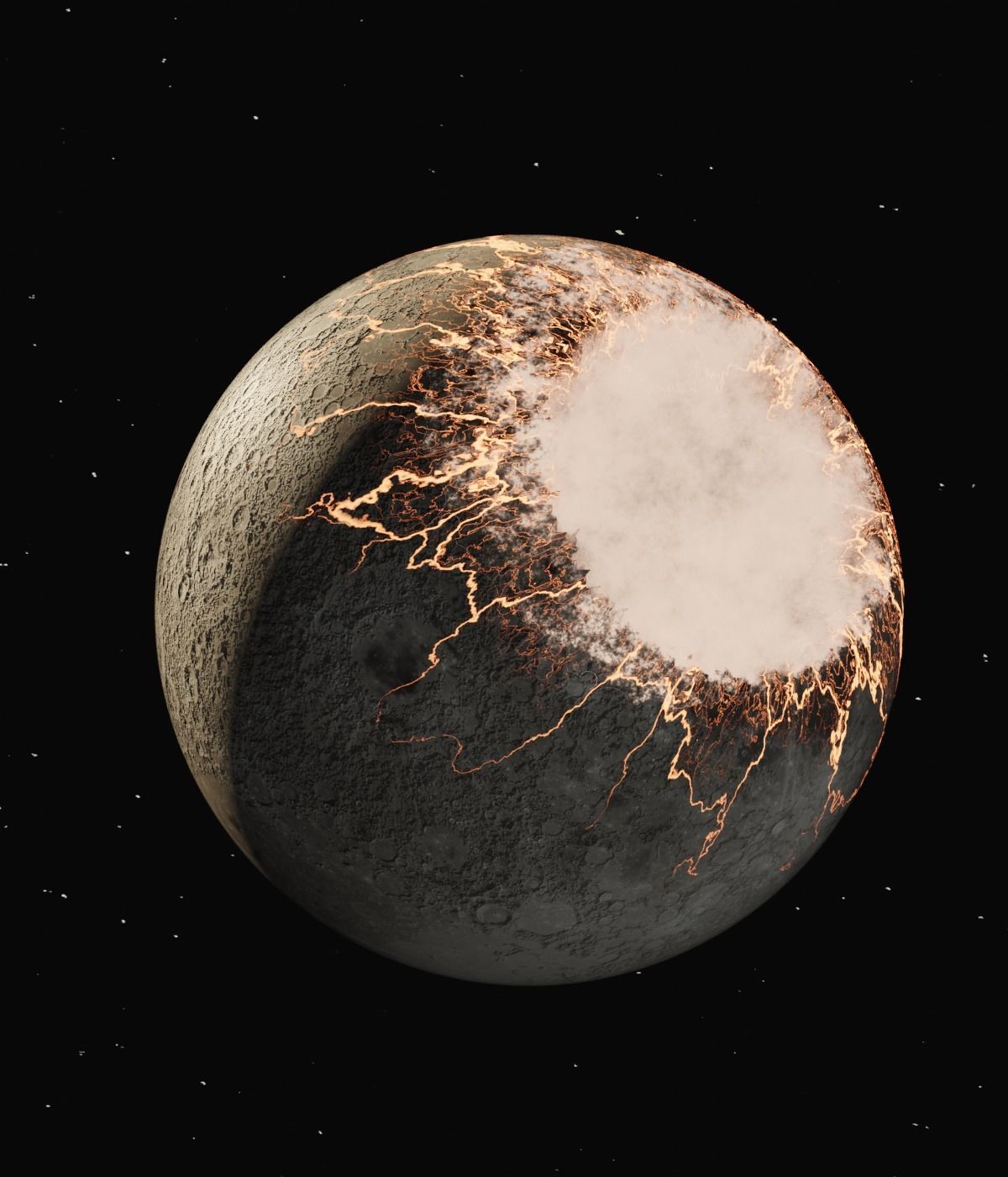 Procedurally Exploding Planets 3D model_3