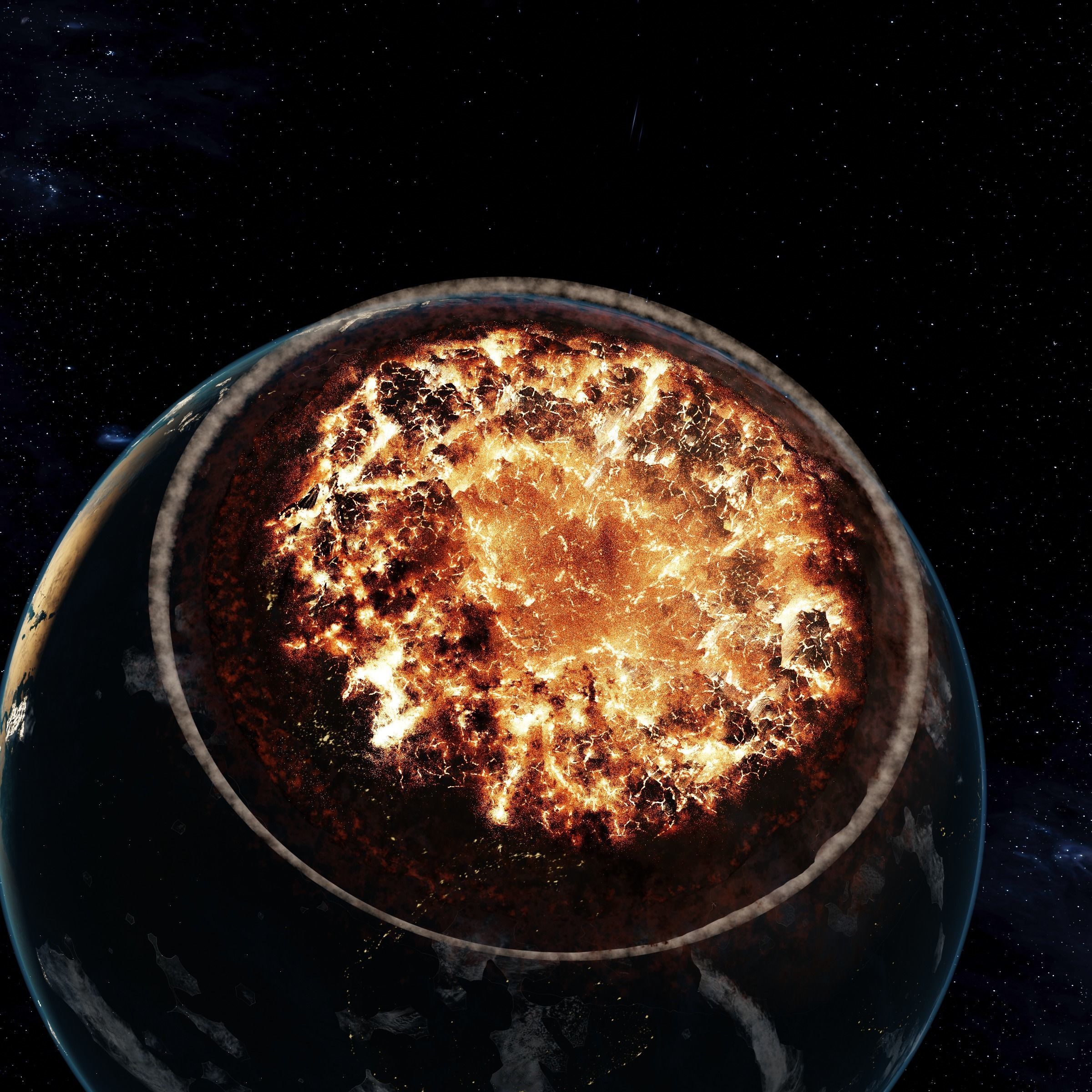 Procedurally Exploding Planets 3D model_7