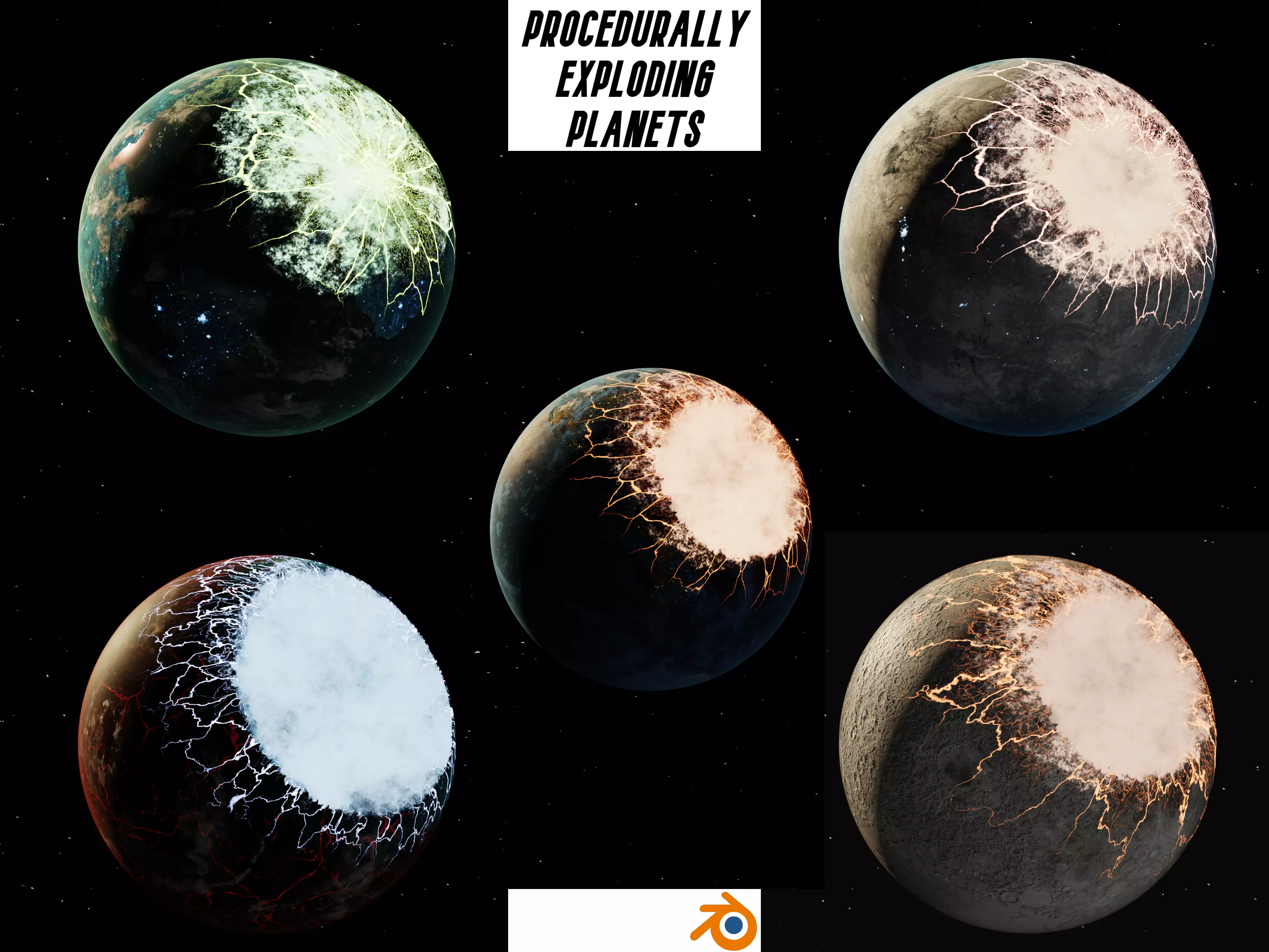 Procedurally Exploding Planets 3D model_0