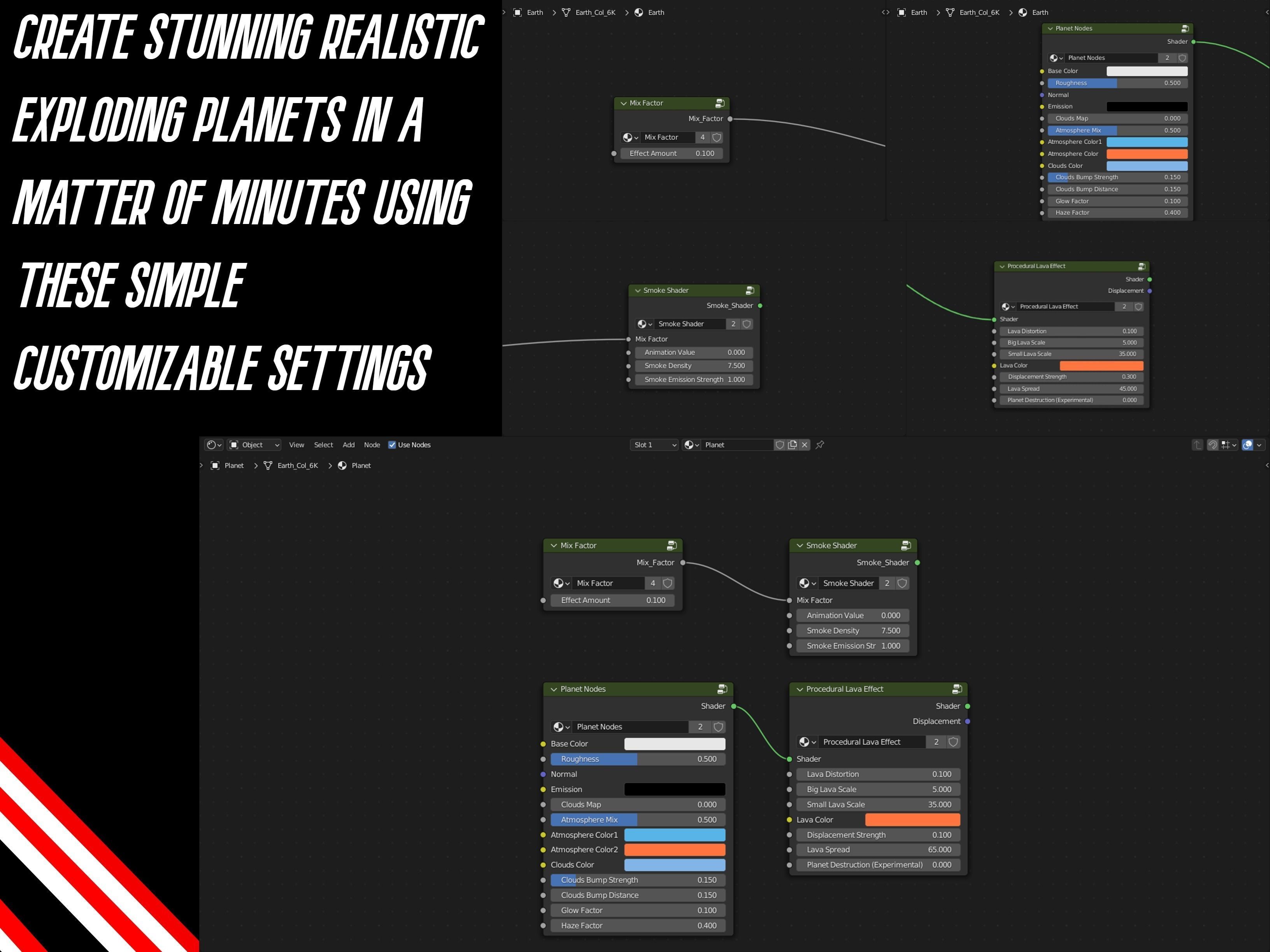 Procedurally Exploding Planets 3D model_1