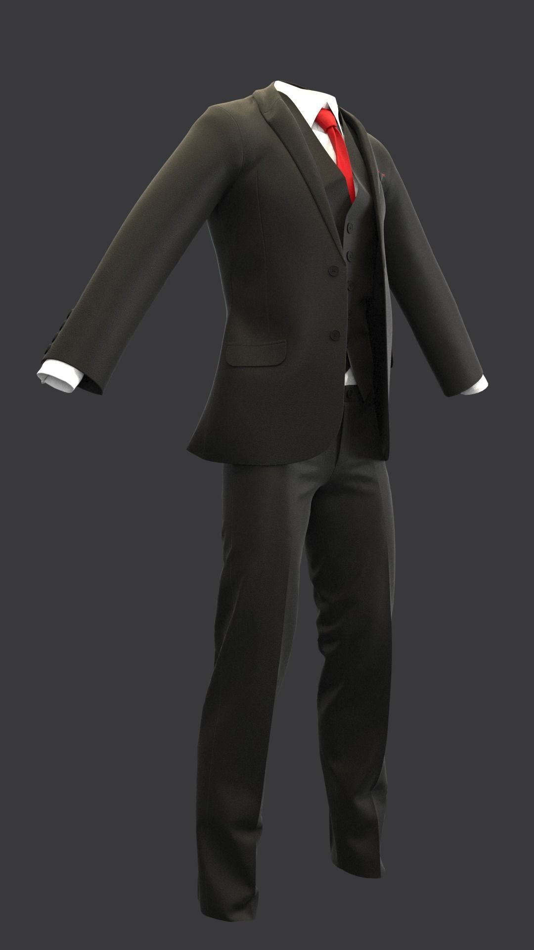 3 Suits And Jackets Models 3D model_4