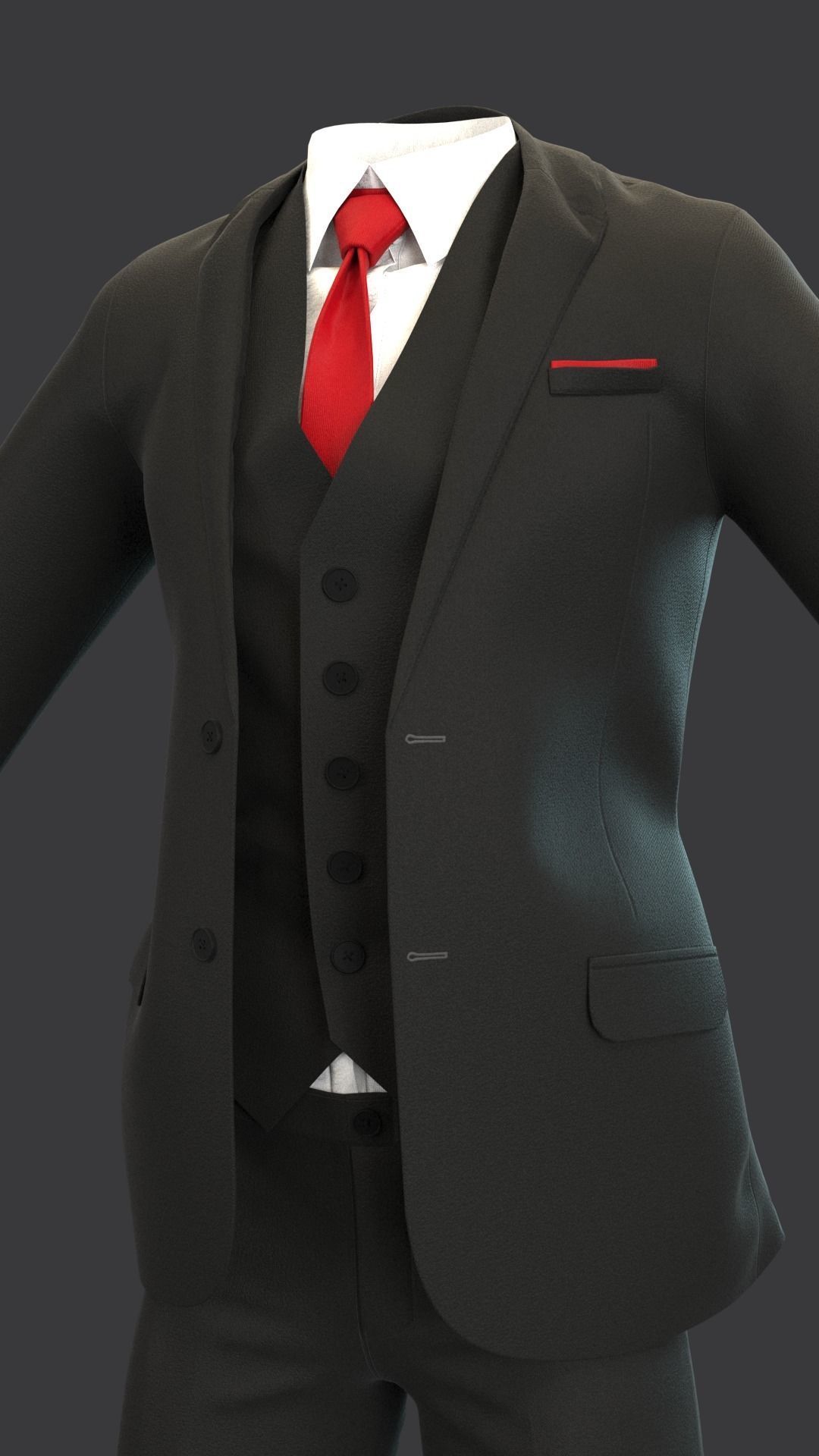 3 Suits And Jackets Models 3D model_5