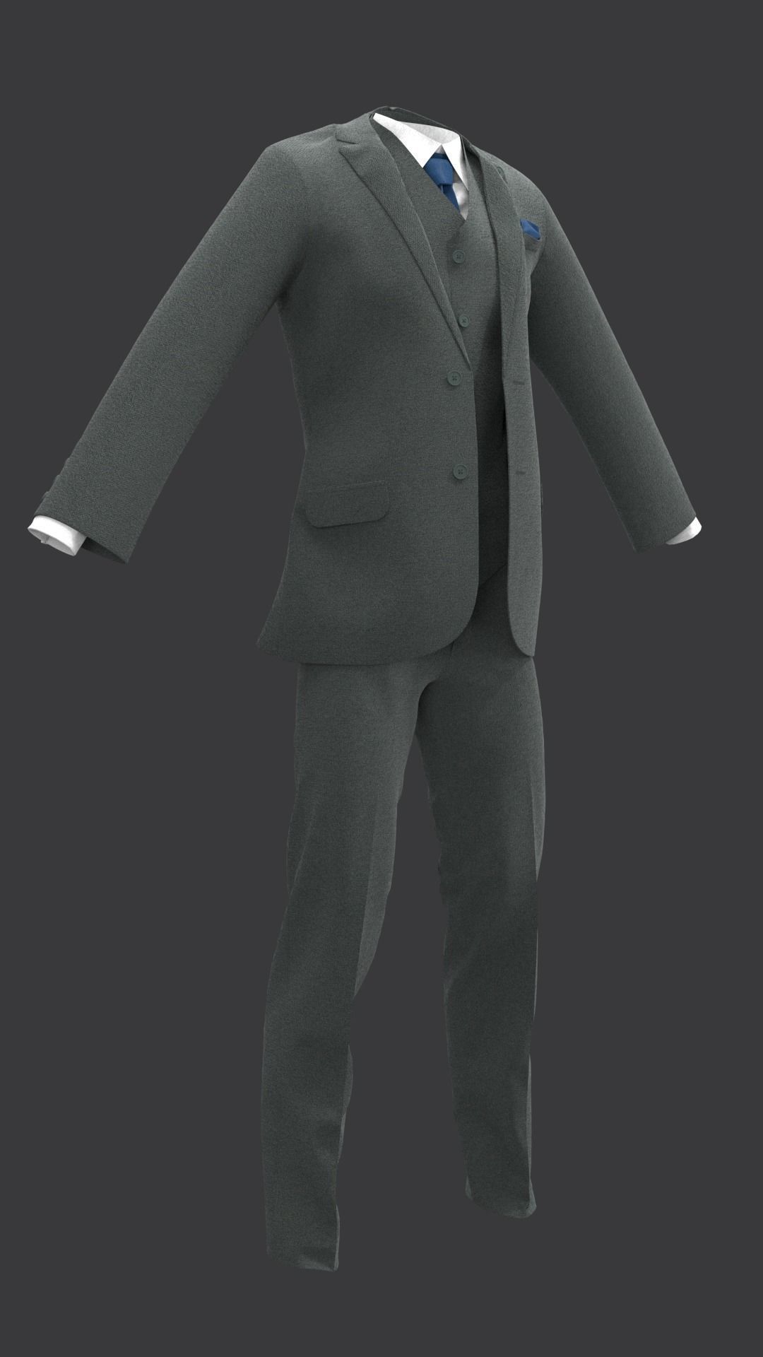 3 Suits And Jackets Models 3D model_8