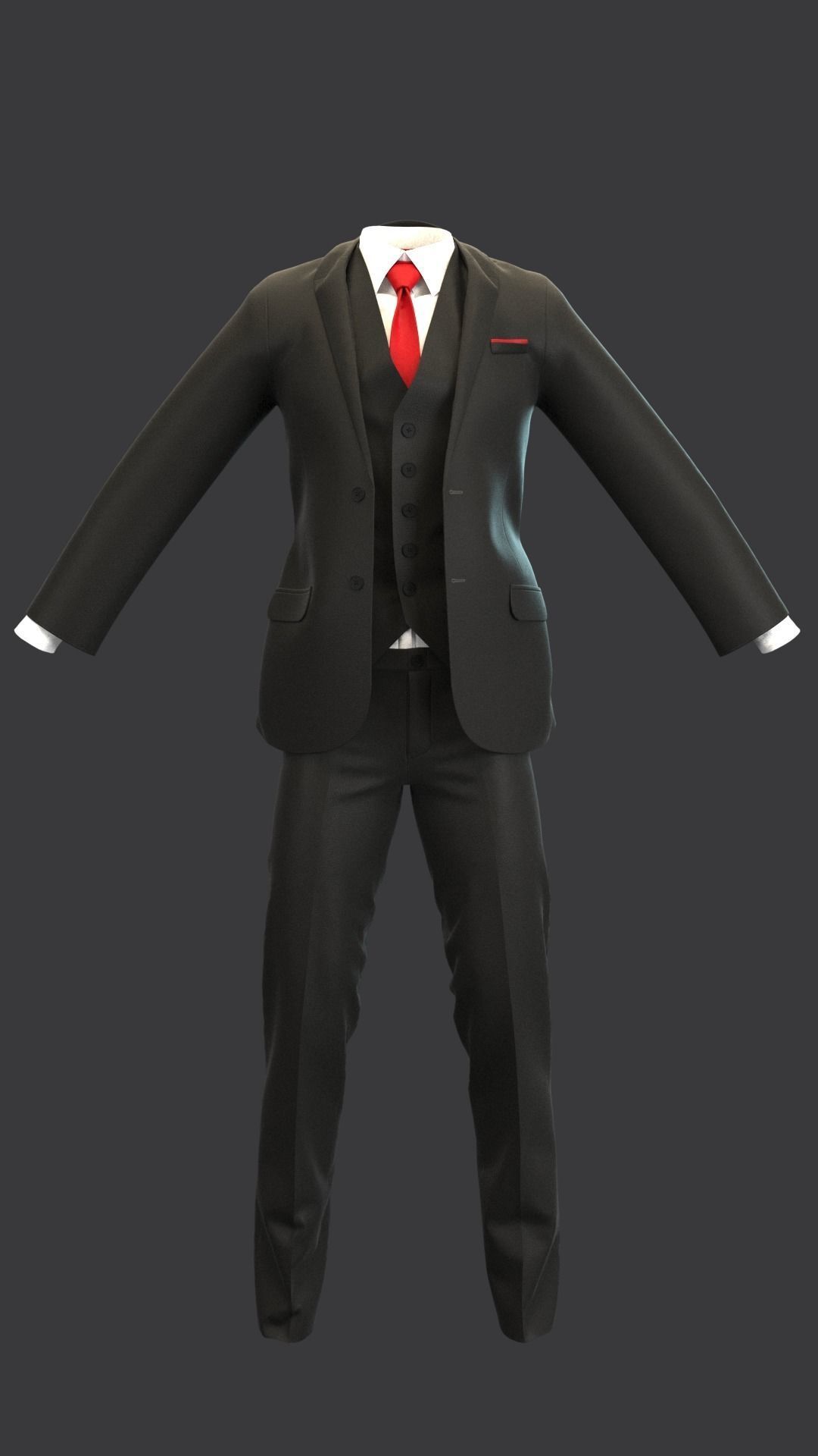 3 Suits And Jackets Models 3D model_7