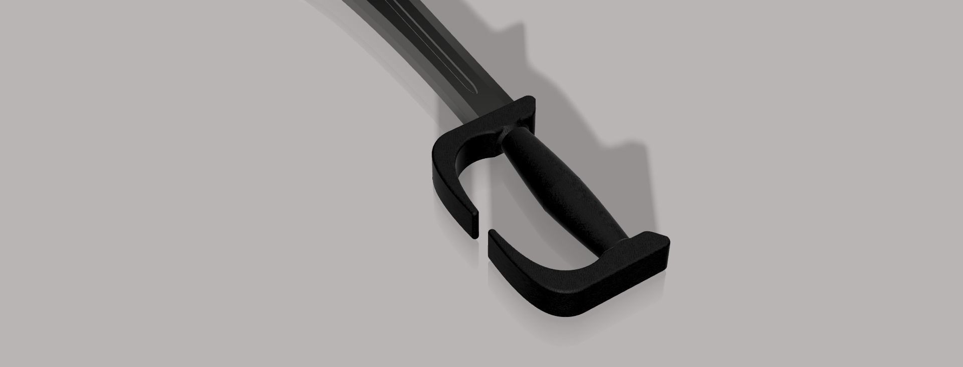 Spartan inspired sword  3D print model_2