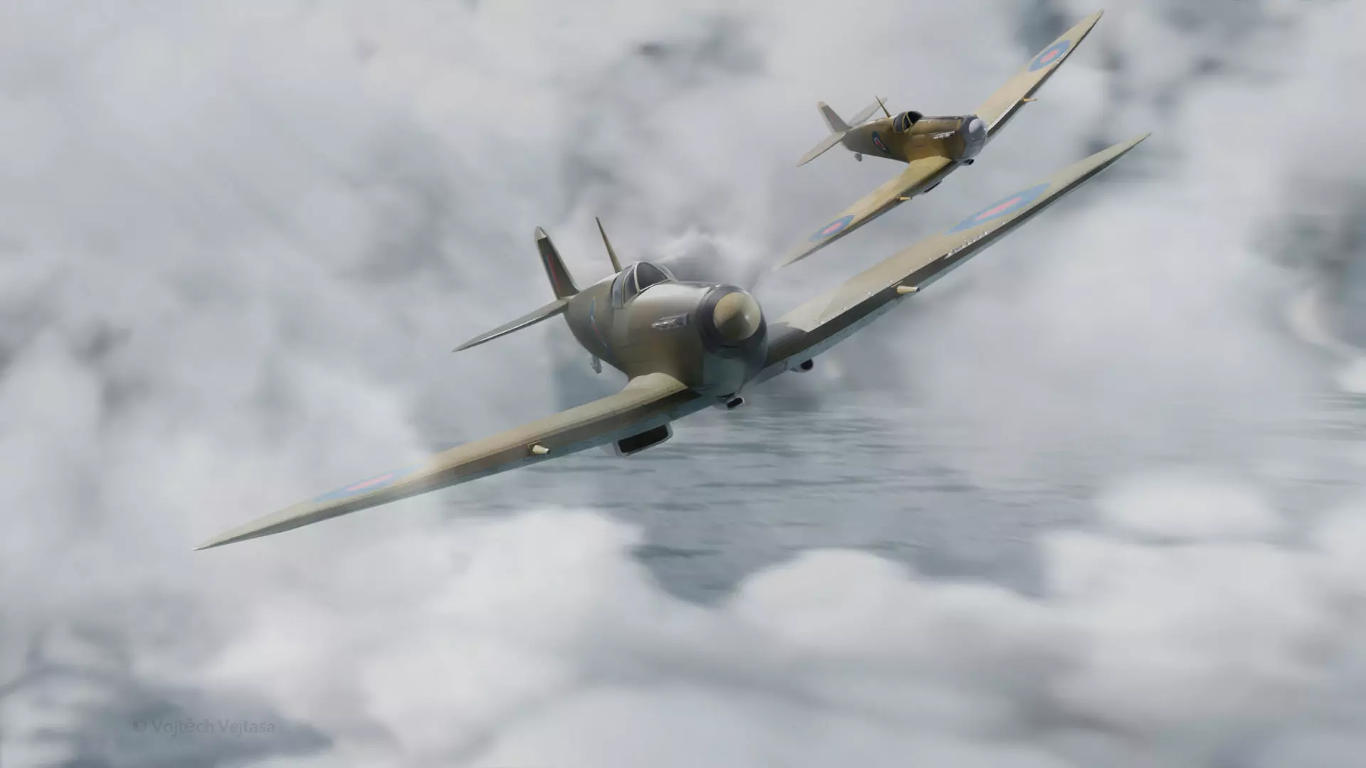 Spitfire 3d model - Blender Free 3D model