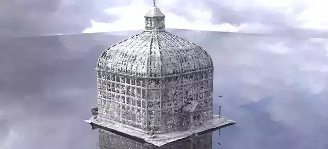 Inns mouth Conservatory building 1 3D model