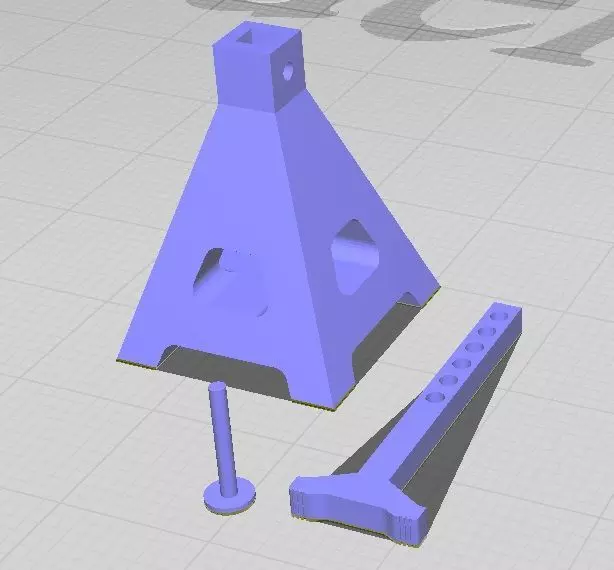 1-18 Scale Jack Stand 3D model_0
