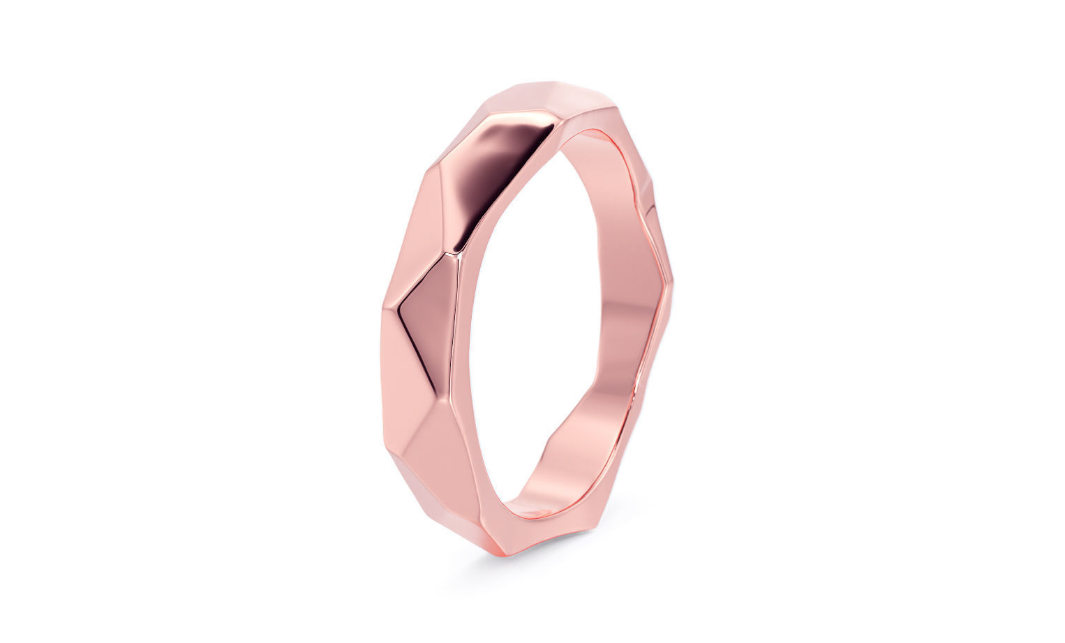 geometric gold ring 3D print model_15