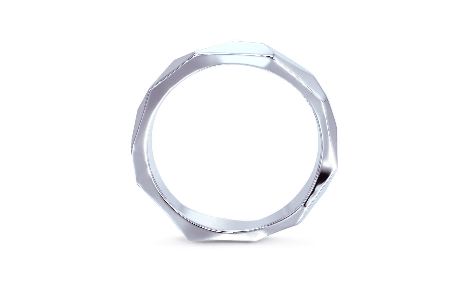 geometric gold ring 3D print model_8