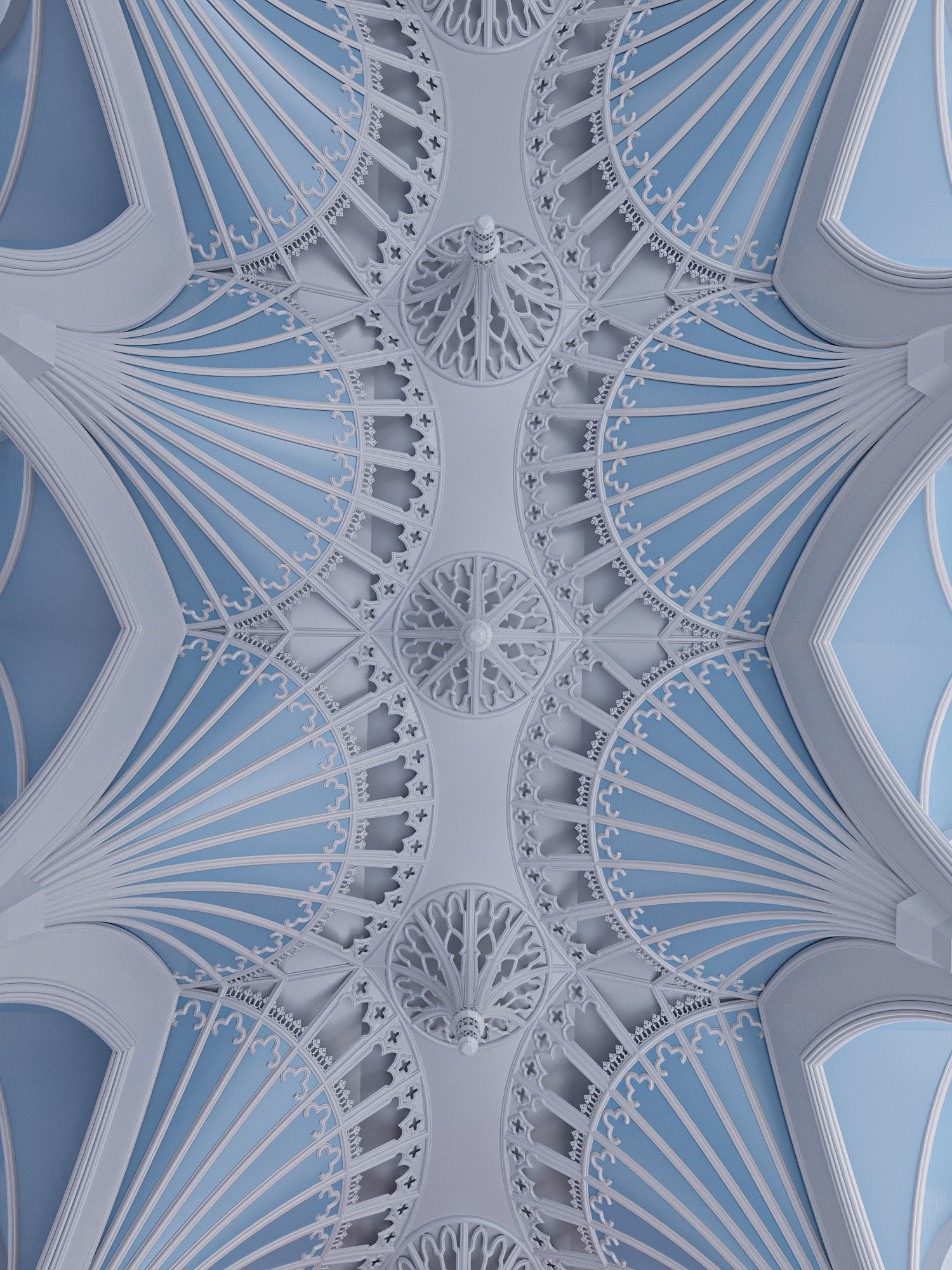 Gothic hall 3D model_6