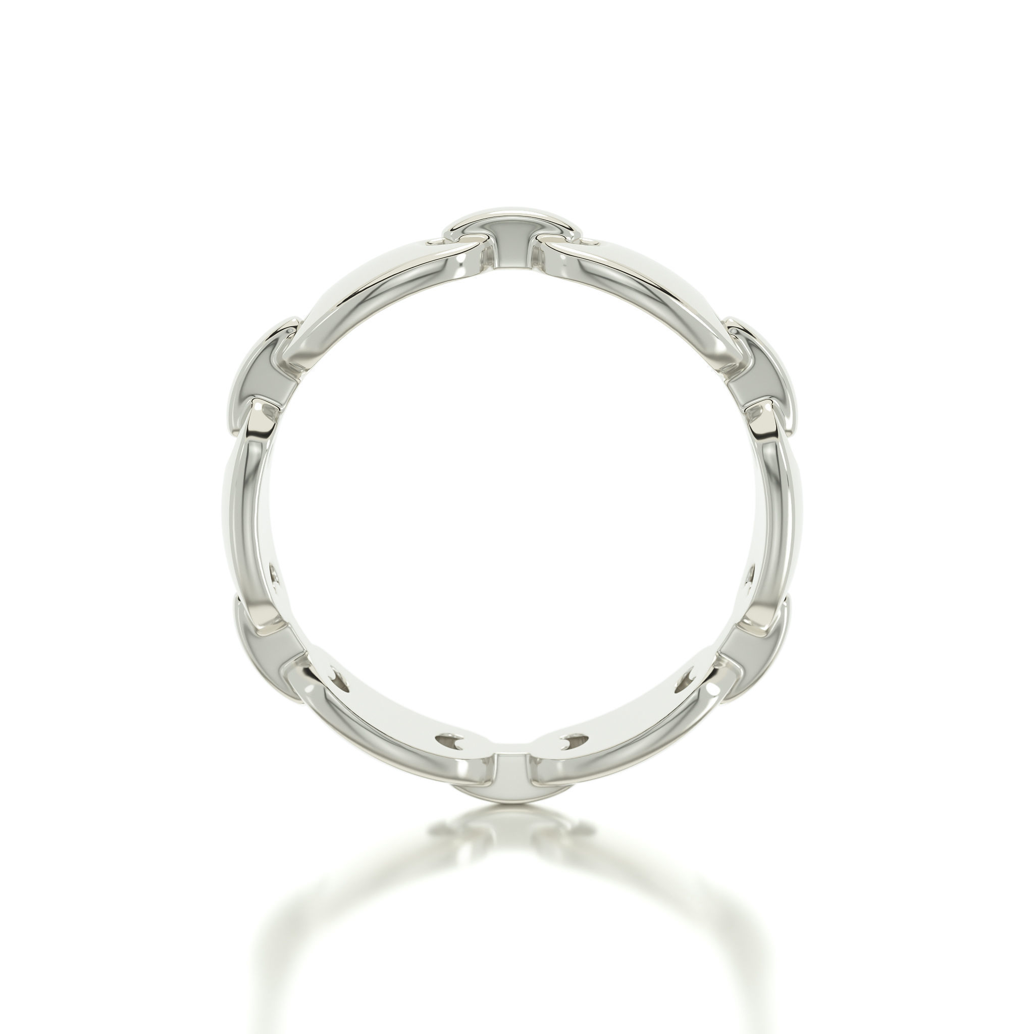 gold chain ring  3D print model_2