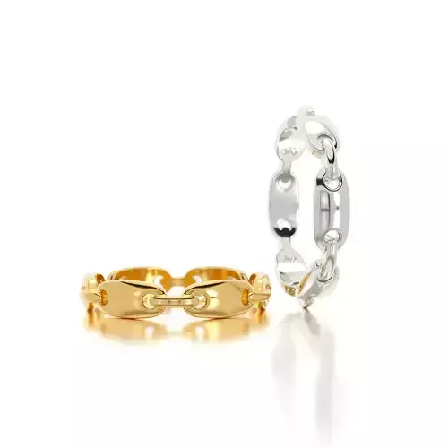 gold chain ring  3D print model