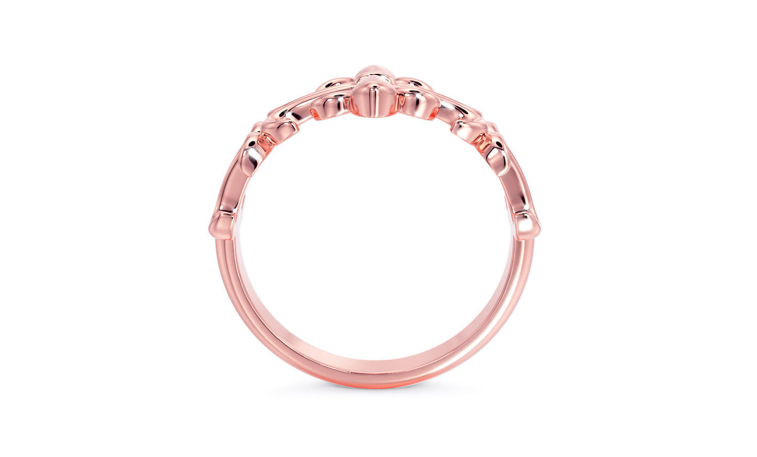 golthic gold ring  3D print model_13