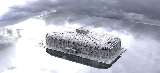 Inns mouth Conservatory building 4 3D model