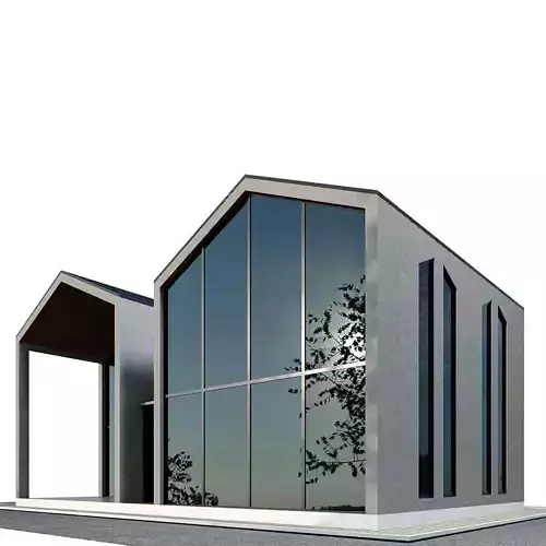 modren house 01 3D model