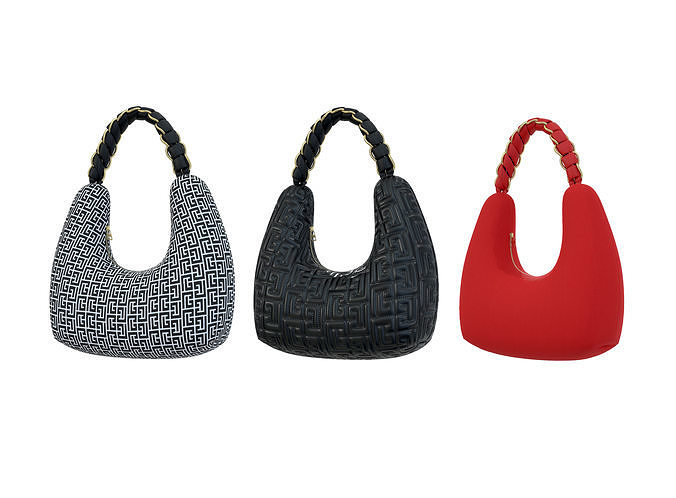 Balmain Pillow Bag 3D Model Collection