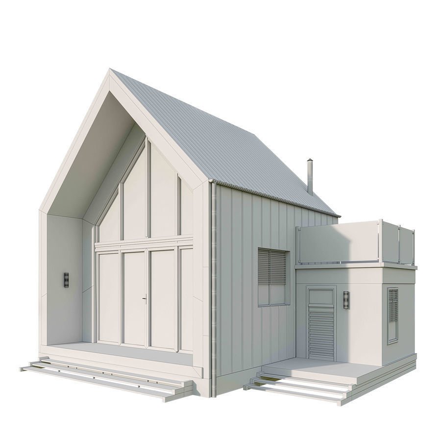 modren house 02 3D model_3