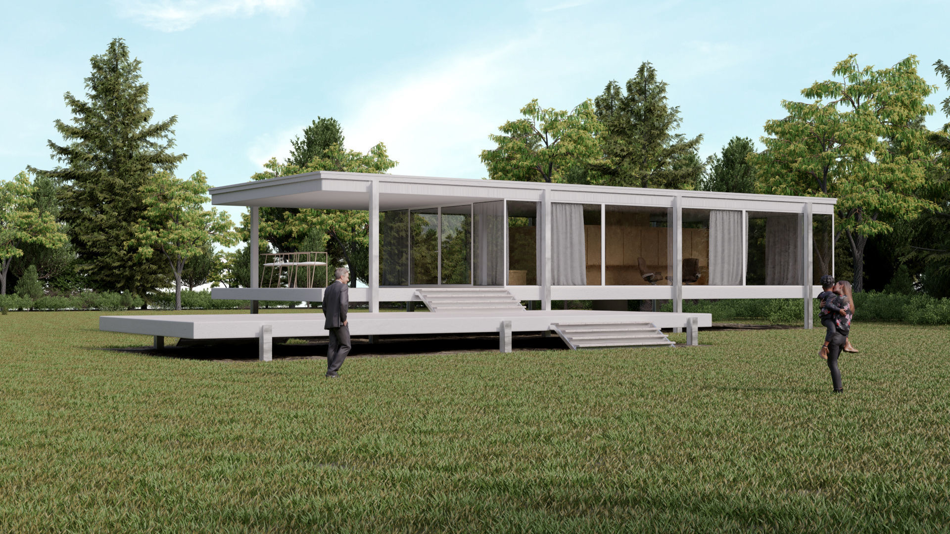 Farnsworth House 3D model_2