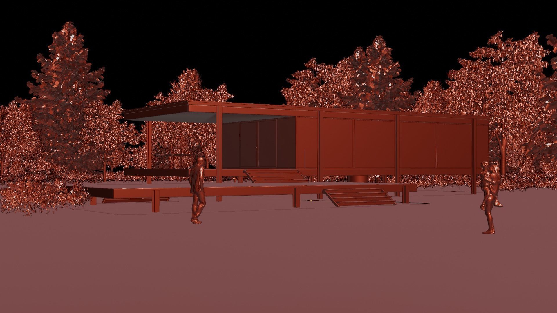 Farnsworth House 3D model_5